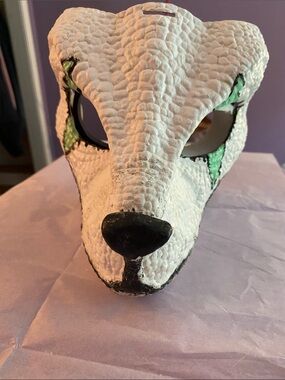 Handpainted Jurassic Park Dino Mask ~ 🦖